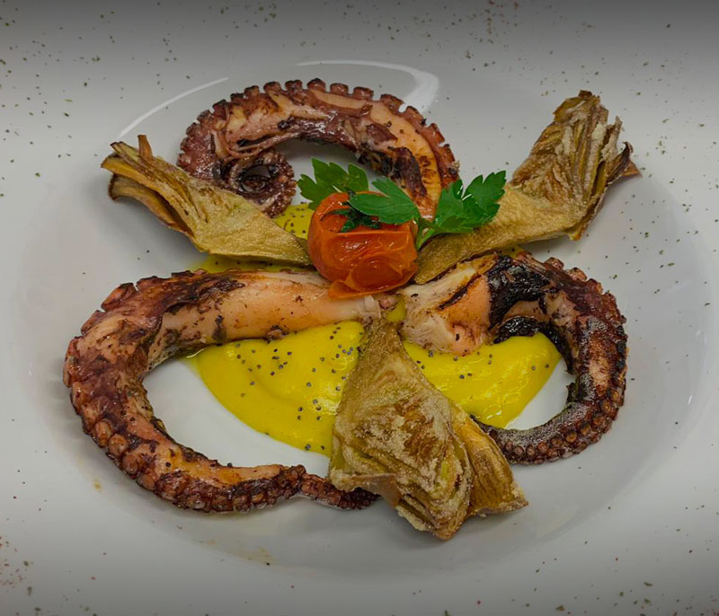 ristorante bagno florida beach viareggio in spiaggia pranzo cena a base di pesce polpo carciofi versilia